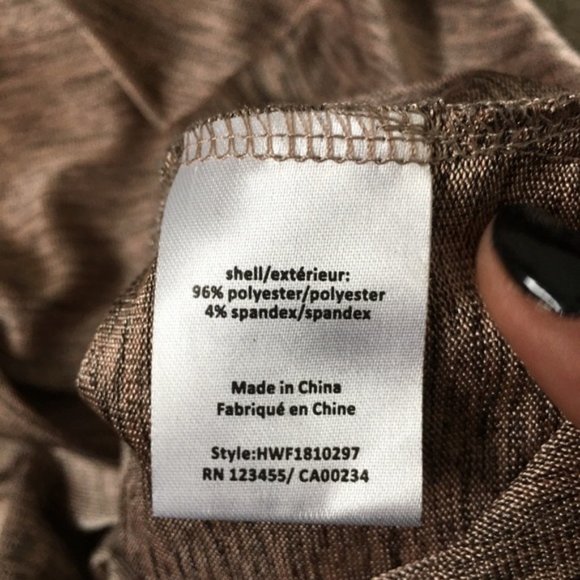 H By Halston Oversized Bronze Long Sleeve Top - Picture 9 of 10